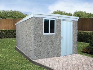 sloping roof shed