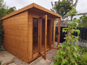 sloping roof summerhouse
