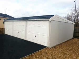 Battery Joined Concrete Garage